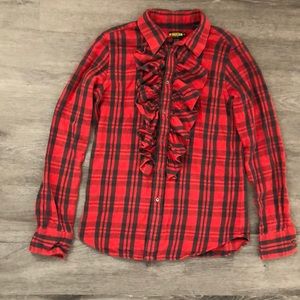 Ralph Lauren Rugby plaid blouse